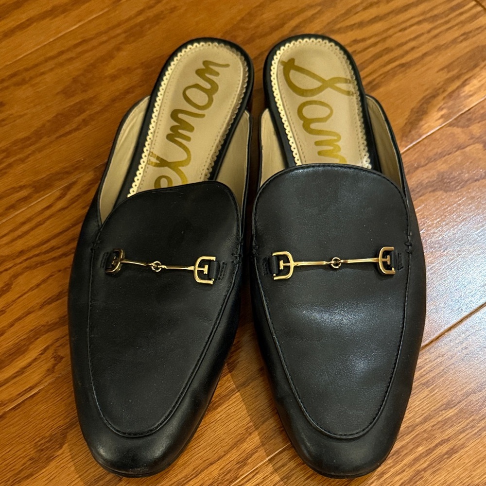 Sam Edelman Black Leather Mule